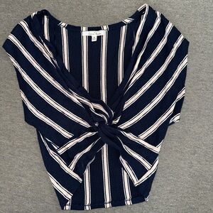Navy blue crop top